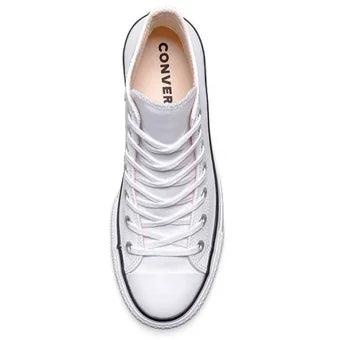 Tenis Converse Botas Cuero Ctas Lift Para Mujer-Blanco