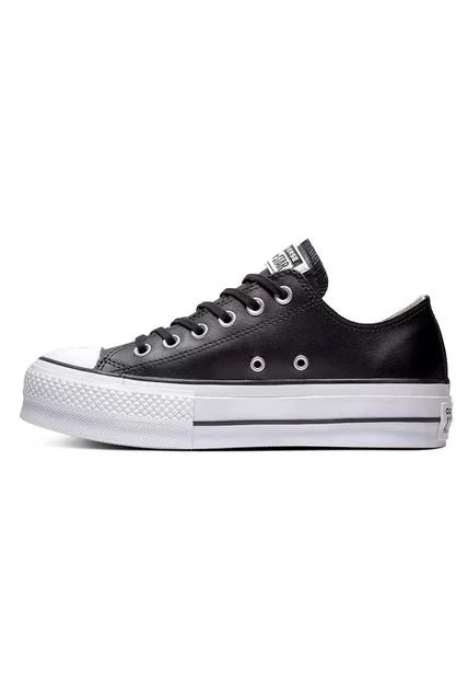 Productos Tenis Converse Chuck Taylor AllStar LiftClean Cuero-Blanco